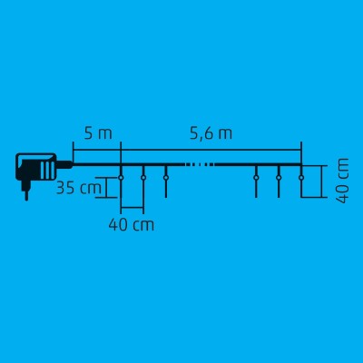 LED-es jégcsap fényfüzér - KJL 240